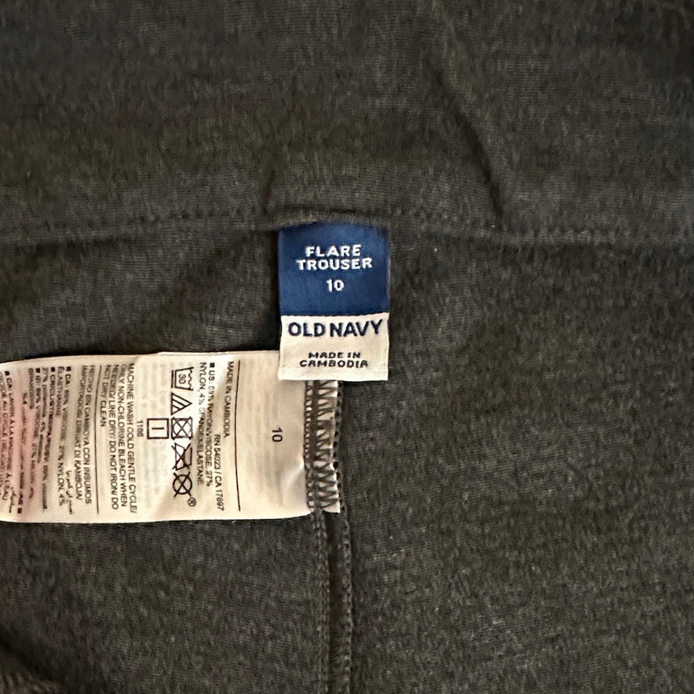 Old Navy Gray Flare Trousers